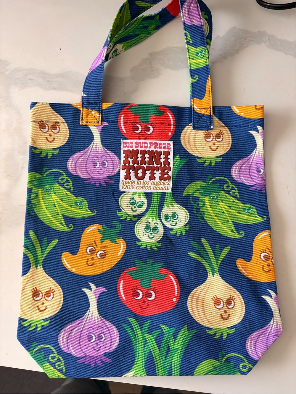 Big Bud Press Mini Tote - Vegetable Village Print